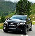 Im Audi Q7 auf Alpentour.